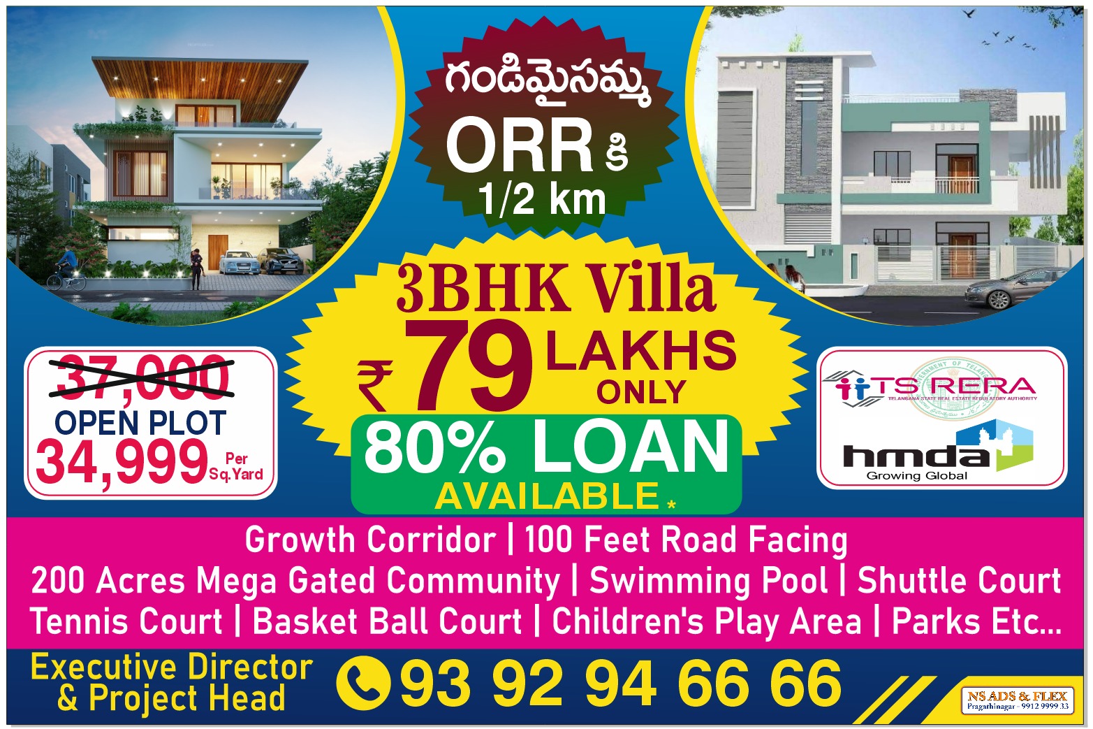 3BHK villa for sale